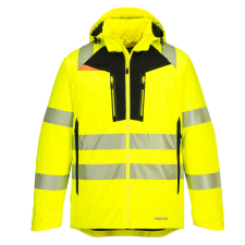 Portwest DX4 Hi-Vis Téli kabát Yellow/Black 6XL láthatósági ruházat