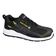 Portwest Eco Fly Composite Trainer S1PS SR FO Black/Yellow 41 munkavédelmi cipő