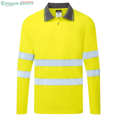 Portwest ES1 Essential Hi-Vis galléros póló hosszú ujjú - Sárga