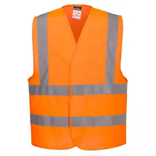 Portwest ES470ORR5XL Portwest ES1 Essential Hi-Vis mellény láthatósági ruházat