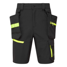 Portwest EV444 EV4 holster rövidnadrág (levehető holster zsebbel) fekete munkaruha