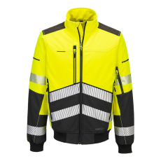 Portwest EV4 Hi-Vis Softshell Bomber (3L) Yellow/Black XXXL