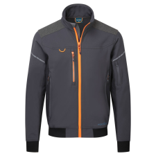 Portwest EV4 Softshell bomber dzseki (3L) Metal Grey Tall L munkaruha