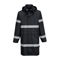 Portwest F437 Iona hosszú fekete PVC esőkabát 100 cm