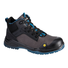 Portwest FE01 Bevel Composite Védőbakancs (42) S3S ESD SR FO (fekete/tengerzöld) munkavédelmi cipő