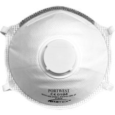 Portwest FFP3 szelepes dolomit Light Cup légzésvédő maszk (10 db) munkavédelem