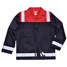 Portwest FR55 Antisztatikus és lángálló munkáskabát sötétkék-piros