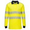 Portwest FR702 WX3 LÁNGÁLLÓ HI-VIS PÓLÓING (sárga/tengerészkék, L)