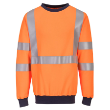 Portwest FR703 Lángálló RIS pulóver (narancs, XL) láthatósági ruházat