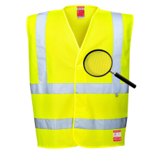 Portwest FR71 Antisztatikus és lángálló jól láthatósági mellény sárga láthatósági ruházat
