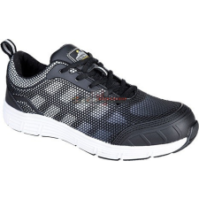 Portwest FT15 Tove Trainer Védőcipő (47) S1P (fekete/fehér) munkavédelmi cipő
