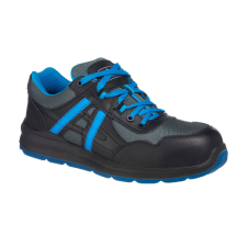 Portwest FT60 Portwest Compositelite Mersey Trainer S1P (fekete/kék, 47) munkavédelmi cipő