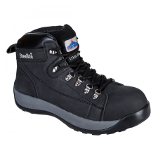 Portwest FW31 Steelite Mid Cut nubuck védőbakancs (45) SB HRO (FEKETE) munkavédelmi cipő