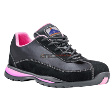 Portwest FW39 Steelite női védőcipő (42) S1P HRO (FEKETE/PINK)
