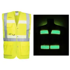Portwest G476 glowtex vezetői mellény (4xL) munkavédelmi ruházat
