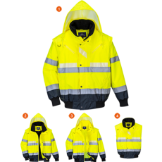 Portwest Glowtex 3 az 1-ben kabát