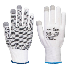 Portwest Grip 13 PVC pöttyös érintõképernyõs kesztyû (12 pár) PW_A118 modell védőkesztyű