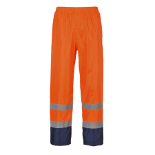 Portwest H444 Hi-Vis Classic Contrast Esőnadrág (narancs/navy, XXL) láthatósági ruházat