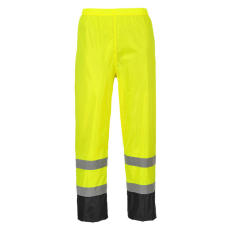 Portwest H444 Hi-Vis Classic Contrast Esőnadrág (sárga/fekete, S)