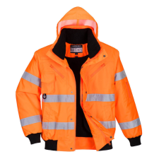 Portwest Hi-Vis 3 az 1-ben Bomber dzseki láthatósági ruházat