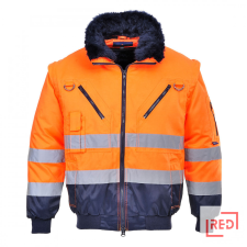 Portwest Hi-Vis 3-in-1 Pilota kabát láthatósági ruházat