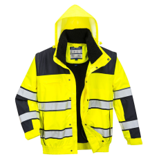 Portwest Hi-Vis Classic Bomber dzseki Yellow/Black S