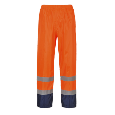 Portwest Hi-Vis Classic Contrast esőnadrág Orange/Navy M
