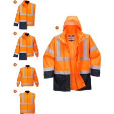 Portwest Hi-Vis Executive 5 az 1-ben kabát láthatósági ruházat
