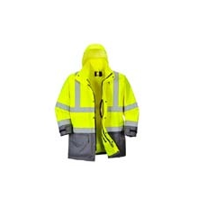 Portwest Hi-Vis Executive 5 az 1-ben kabát S768 Sárga/Szürke XL méret