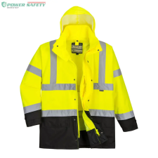 Portwest Hi-Vis Executive 5 az 1-ben kabát - Sárga/Fekete láthatósági ruházat