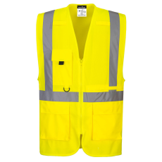 Portwest Hi-Vis Executive mellény tablet zsebbel sárga L