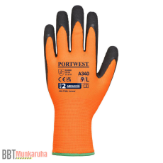 Portwest Hi-Vis Grip mártott latex védőkesztyű