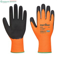 Portwest Hi-Vis Grip védőkesztyű - Latex - Narancs/Fekete