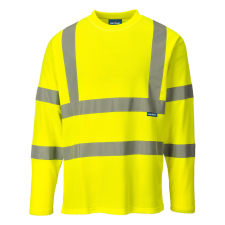 Portwest Hi-Vis hosszú ujjú póló sárga 4XL láthatósági ruházat