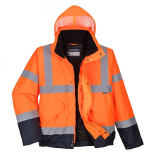 Portwest Hi-Vis kéttónusú bomber kabát, Jólláthatósági, S266 láthatósági ruházat