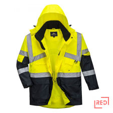 Portwest Hi-Vis kéttónusú lélegző kabát láthatósági ruházat