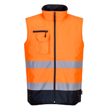 Portwest Hi-Vis kéttónusú mellény Yellow/Navy S láthatósági ruházat