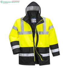 Portwest Hi-Vis Kéttónusú Traffic kabát - Sárga/Fekete láthatósági ruházat
