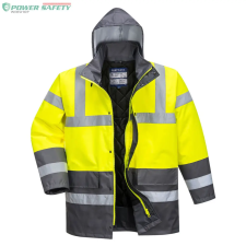 Portwest Hi-Vis Kéttónusú Traffic kabát - Sárga/Szürke láthatósági ruházat