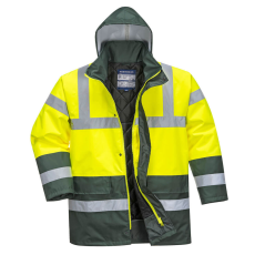 Portwest Hi-Vis Kéttónusú Traffic kabát Yellow/Green S