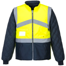 Portwest Hi-Vis kéttónusúkabát - kifordítható Yellow/Navy XXXL