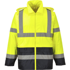 Portwest Hi-Vis klasszikus kontrasztos esődzseki (sárga/tengerészkék, 3XL) láthatósági ruházat