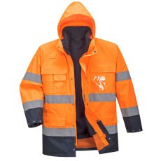 Portwest Hi-Vis Lite 3 az 1-ben kabát Orange/Navy XXXL