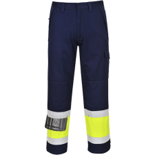 Portwest Hi-Vis Modaflame nadrág (sárga/tengerészkék, S) láthatósági ruházat