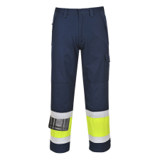 Portwest Hi-Vis Modaflame nadrág Yellow/Navy M munkaruha