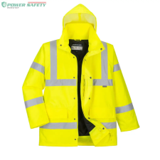 Portwest Hi-Vis Traffic lélegző kabát - Sárga láthatósági ruházat