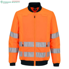 Portwest Hi-Vis Work Mesh Panel Jacket - Narancs/Navy láthatósági ruházat
