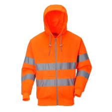 Portwest Hi-Vis zippzáros pulóver narancs XL láthatósági ruházat