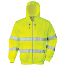 Portwest Hi-Vis zipzáros pulóver (sárga*, XL) láthatósági ruházat