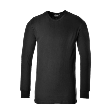 Portwest Hosszú ujjú póló (fekete, 4XL) munkaruha